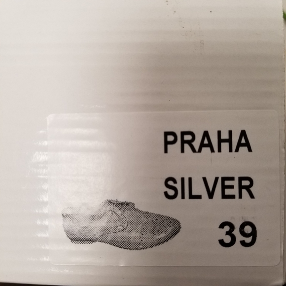 Sheridan Mia Praha Silver Leather Tie Oxfords 39 - Picture 10 of 10